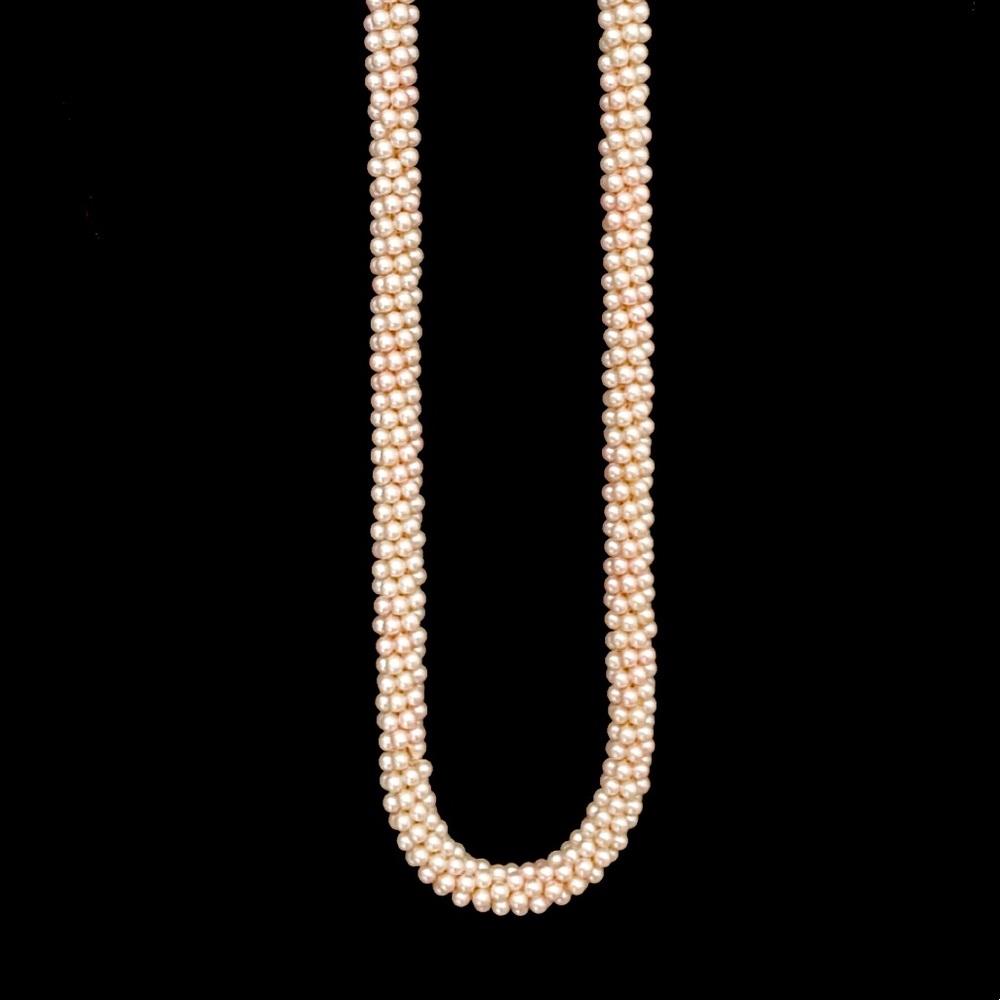Pearl Cluster Rope Necklace